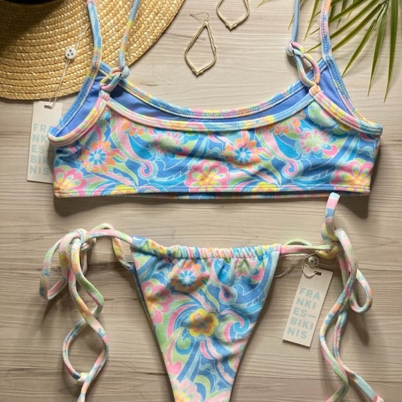 Frankie’s Bikinis Terry Bralette Bikini Top | Skimpy Terry Tia Bikini Bottom - Picture 11 of 16